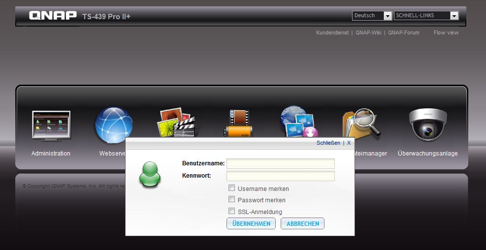 Login auf Qnap NAS funktioniert im FF nicht mehr Firefox Allgemein