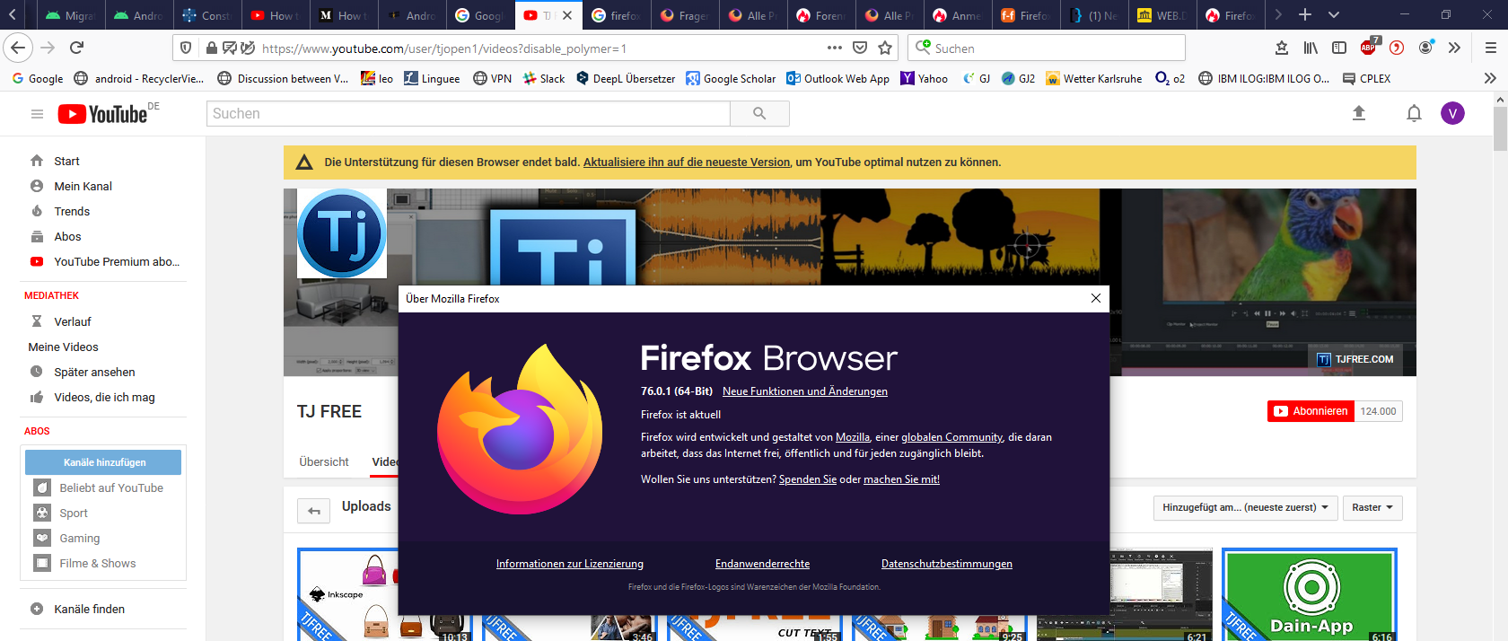 Neueste Version von Firefox wird als nicht aktuell angezeigt - Firefox ...